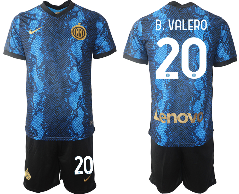 Men 2021-2022 Club Inter Milan home blue #20 Nike Soccer Jersey->inter milan jersey->Soccer Club Jersey